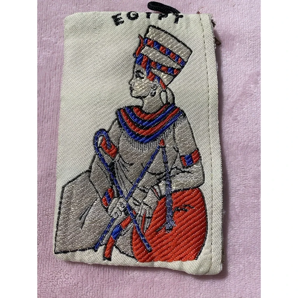 Egyptian Princess Cosmetic,Coin,Money, Jewelry Zipper Bag 6